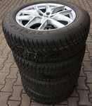 Alu kolo originál VOLVO 7.5x18" 5x108x63.3 ET50.5 a Dunlop Winter Sport 5 235/60 R18 107V XL 80%