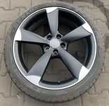 Alu kolo originál AUDI Rotor 8.5x20" ET36 5x112x66.5 a Dunlop SP QuattroMaxx 255/35 R20 97Y RO1 70%