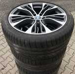 Alu kolo originál BMW X5 a X6 Přední 5x120x74 10x21" ET40 a Dunlop SP Sport Maxx GT 285/35 R21 105Y XL RFT * 70%, Zadní 5x120x74 11.5x21" ET38 a Dunlop SP Sport Maxx GT 325/30 R21 108Y XL RFT * 70% + čidla tlaku TPMS