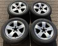 Alu kolo originál MERCEDES 7.5x16" ET42, 5x112x66.5 a Dunlop SP Sport FastResponse 225/55 R16 95W 20%