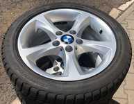 Alu kolo originál BMW 7x17" ET47, 5x120x72.5 a Mastersteel Winter + 205/50 R17 93H 90%