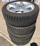 Alu kolo originál BMW 7x17" ET47, 5x120x72.5 a Mastersteel Winter + 205/50 R17 93H 90%