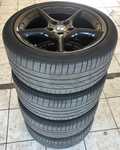 Alu kolo originál BMW BBS 5x120x72.5 Přední 8x18" ET47 a Bridgestone RE050A 225/40 R18 88W * RFT 40%, Zadní 8.5x18" ET50 a Bridgestone RE050A 255/35 R18 90W * RFT 30%