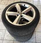 Alu kolo originál AUDI 8.5x18" ET29 5x112x66.5 a Michelin Pilot Alpin PA4 245/40 R18 97V 20%