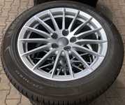 Alu kolo originál AUDI 7.5x17" ET29 5x112x66.5 a Michelin Primacy 3 225/50 R17 94Y AO 99%