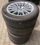 Alu kolo originál AUDI 7.5x17" ET29 5x112x66.5 a Michelin Primacy 3 225/50 R17 94Y AO 99%