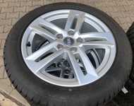 Alu kolo originál AUDI 7x17" ET42 5x112x66.5 a Dunlop SP Winter Sport 4D 225/50 R17 98H XL AO 99%