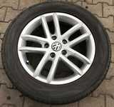 Alu kolo originál VW 8x18" ET53, 5x130x71.5 a Yokohama Advan Sport 255/55 R18 109Y 10%