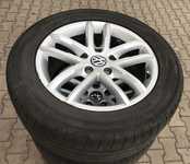 Alu kolo originál VW 8x18" ET53, 5x130x71.5 a Yokohama Advan Sport 255/55 R18 109Y 10%