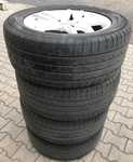 Alu kolo originál VW 8x18" ET53, 5x130x71.5 a Yokohama Advan Sport 255/55 R18 109Y 10%