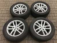 Alu kolo originál VW 8x18" ET53, 5x130x71.5 a Yokohama Advan Sport 255/55 R18 109Y 10%