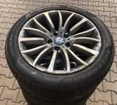 Alu kolo originál BMW 8x18" ET30, 5x120x72.5 a Pirelli Winter 240 SottoZero II 245/45 R18 100V XL * RFT 20%