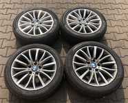 Alu kolo originál BMW 8x18" ET30, 5x120x72.5 a Pirelli Winter 240 SottoZero II 245/45 R18 100V XL * RFT 20%