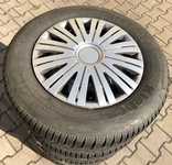 Plechový disk KFZ 9375 6,5Jx15 5x98x58 ET27 a Kleber Krisalp HP2 205/65 R15 94T 80%, Michelin Alpin A4 205/65 R15 94H 60% + Poklice