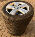 Alu kolo originál VW 7x17" ET55, 5x120x65 a Dunlop SP Winter Sport 3D 215/60 R17 C 104H 50%