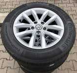 Alu kolo originál VW 6.5x16" ET41 5x112x57 a Continental PremiumContact 5 215/60 R16 99V XL 20%