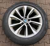 Alu kolo originál BMW Přední 9x19" ET48 5x120x74, Zadní 9x19" ET18 5x120x74 a Continental WinterContact TS830 P 255/50 R19 107V XL * RFT 70% + čidla tlaku TPMS