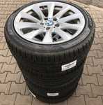 Alu kolo originál BMW 8x18" ET34, 5x120x72.5 a Pirelli Winter 240 SottoZero II 225/45 R18 95V XL * RFT 80% + čidla tlaku TPMS