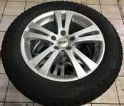 Alu kolo PLW 7.5x17“ ET40, 5x114.3x67 a Nokian Hakkapeliitta 225/60 R17 103T XL 50% + čidla tlaku TPMS