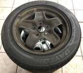 Plechový disk VW 6.5x16" ET50, 5x112x57 + Poklice a Dayton DW510 205/55 R16 91H 50%