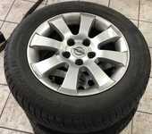 Alu kolo originál OPEL 6.5x15“ ET35, 5x110x65 a BFGoodrich G-Force Winter 195/65 R15 91T 10%