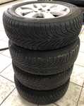 Alu kolo originál OPEL 6.5x15“ ET35, 5x110x65 a BFGoodrich G-Force Winter 195/65 R15 91T 10%