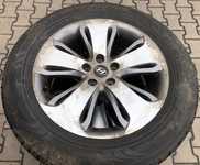 Alu kola originál HYUNDAI 7x18“ ET41, 5x114.3x67 a Nokian WR G2 235/60 R18 107V XL 30%