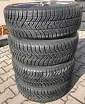 Alu kolo originál BMW 7x17" ET47 5x112x66.5 a Pirelli Winter 210 Snowcontrol III 195/55 R17 92H * 80% + čidla tlaku TPMS