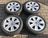 Plechový disk BMW KFZ 8345 7Jx16" 5x120x72,5 ET34 a Goodyear UltraGrip 7 + 205/55 R16 91H * 70% + Poklice