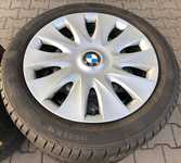 Plechový disk BMW KFZ 9244 6,5Jx16" 5x120x72,5 ET33 a Continental WinterContact TS 830 P 195/55 R16 87H * 90% + čidla tlaku TPMS + Poklice