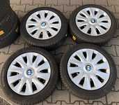 Plechový disk BMW KFZ 9244 6,5Jx16" 5x120x72,5 ET33 a Continental WinterContact TS 830 P 195/55 R16 87H * 90% + čidla tlaku TPMS + Poklice