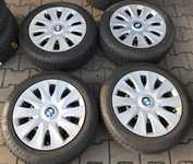 Plechový disk BMW KFZ 9244 6,5Jx16" 5x120x72,5 ET33 a Goodyear UltraGrip 8 195/55 R16 87H * 30% + čidla tlaku TPMS + Poklice