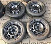 Plechový disk BMW KFZ 9244 6,5Jx16" 5x120x72,5 ET33 a Goodyear UltraGrip 8 195/55 R16 87H * 30% + čidla tlaku TPMS + Poklice