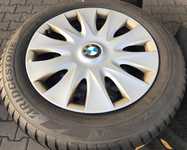 Plechový disk BMW KFZ 9557 7Jx16" 5x120x72,5 ET31 a Bridgestone Blizzak LM001 205/60 R16 92H * RUNFLAT 90% + Poklice