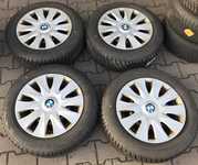 Plechový disk BMW KFZ 9557 7Jx16" 5x120x72,5 ET31 a Bridgestone Blizzak LM001 205/60 R16 92H * RUNFLAT 90% + Poklice