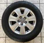 Alu kolo originál AUDI 6.5x16" ET33 5x112x57 a Goodyear EfficientGrip 215/65 R16 98V AO 60%