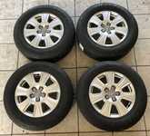 Alu kolo originál AUDI 6.5x16" ET33 5x112x57 a Goodyear EfficientGrip 215/65 R16 98V AO 60%