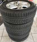 Alu kolo originál VOLVO 7.5x17" 5x108x63.3 ET55 a Falken Eurowinter HS-439 235/65 R17 108H XL 90%