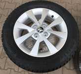 Alu kolo originál ŠKODA 5x14" ET35 4x100x57 a Continental WinterContact TS 860 175/65 R14 82T