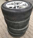 Alu kolo originál BMW 7.5x17" 5x112x66.5 ET27 a Michelin Alpin 5 225/55 R17 97H RFT * 90% + čidla tlaku TPMS