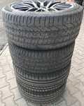 Alu kolo originál FORD MUSTANG 5x114.3x70.3 Přední 9x19“ ET45 a Pirelli PZero 255/40 R19 96Y 30%, Zadní 9.5x19“ ET52.5 a Goodyear Eagle F1 Asymmetric 2 275/40 R19 101Y 90% + čidla tlaku TPMS