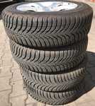 Alu kolo originál AUDI 6x15" ET29 5x100x57 a Michelin Alpin A4 185/60 R15 88H XL AO 95%