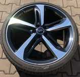 Alu kolo originál AUDI 9x21" ET46, 5x112x66.5 a Continental ContiSportContact 5 P 275/30 R21 98Y RO1 90%