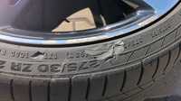 Alu kolo originál AUDI 9x21" ET46, 5x112x66.5 a Continental ContiSportContact 5 P 275/30 R21 98Y RO1 90%