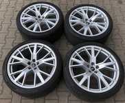 Alu kolo originál AUDI RS6 9.5x21" ET25, 5x112x66.5 a Continental ContiSportContact 5P 285/30 R21 100Y FR XL RO1 99%