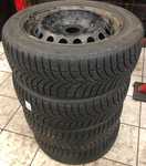 Plechový disk Renault KFZ 6.5x16 5x114,3x66 ET47 a Saetta Winter 205/55 R16 91T 70%