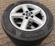 Alu kolo originál FORD 6.5x16" 5x108x63.3 ET52.5 a Altenzo Sports Equator 205/60 R16 96V XL 60% 