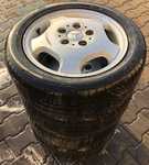 Alu kolo originál MERCEDES 5.5x15“ ET54, 5x112x66.5 a Goodyear EfficientGrip 185/55 R15 82H 80%