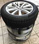 Alu kolo originál VW 7x17" ET45 5x112x57 a Continental WinterContact TS 850 P 215/55 R17 98V XL