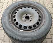 Plechový disk KFZ 8425 6,5Jx16 5x112x57 ET42 a 2x Barum Polaris 5 205/55 R16 91T 90% a 2x Barum Polaris 3 205/55 R16 91T 60%